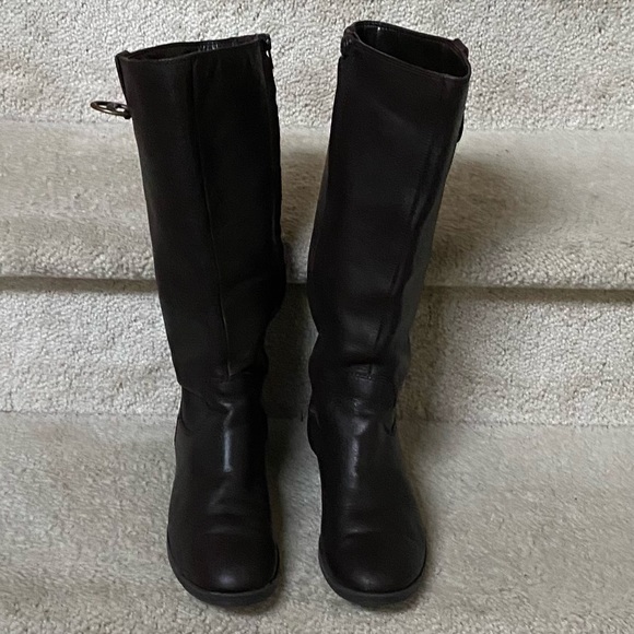 LAUREN RALPH LAUREN SHOES/ RALPH LAUREN SARIAH/KNEE HIGH LEATHER BOOTS/ BROWN/7M - Picture 2 of 6